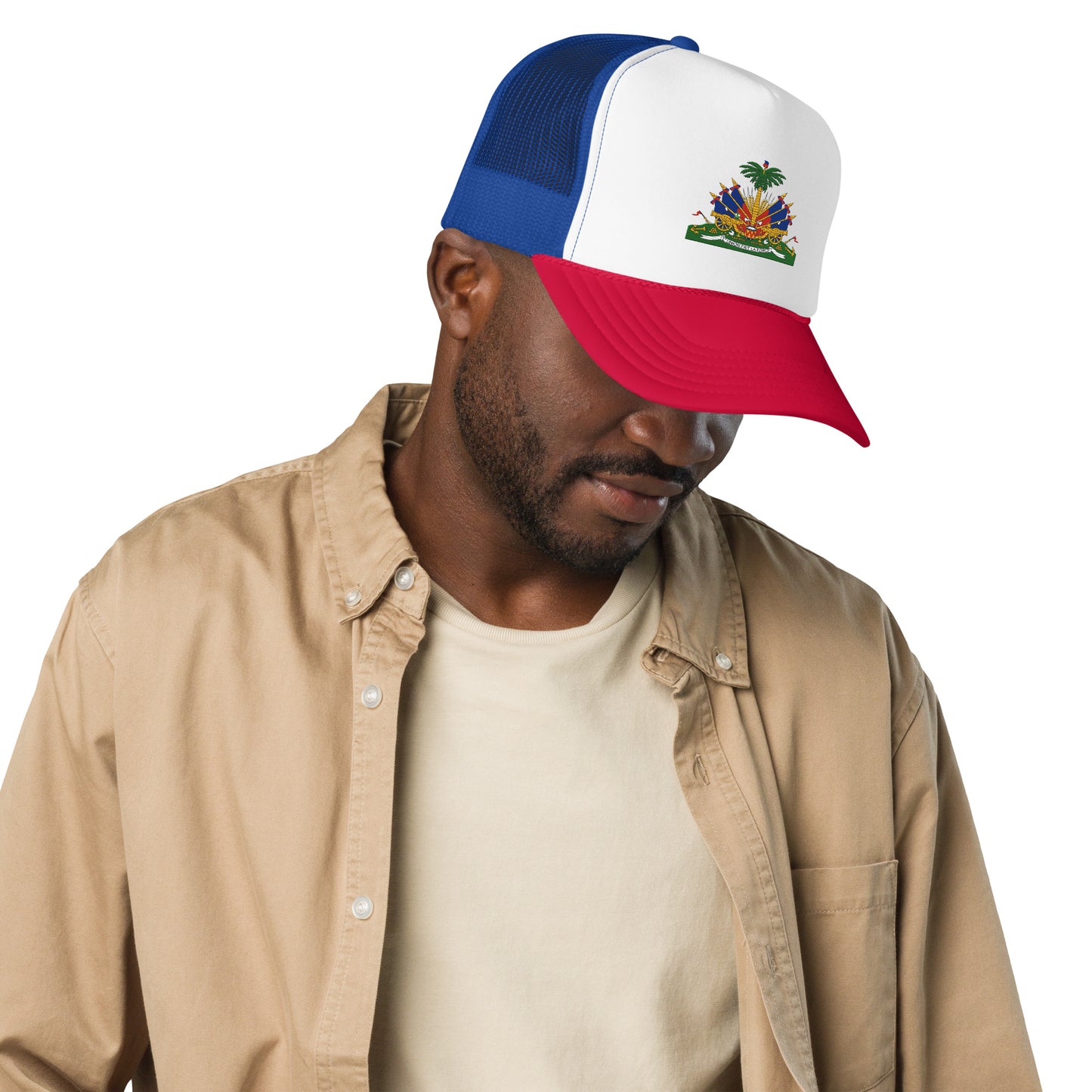 Haiti Coat of Arms - Foam trucker hat